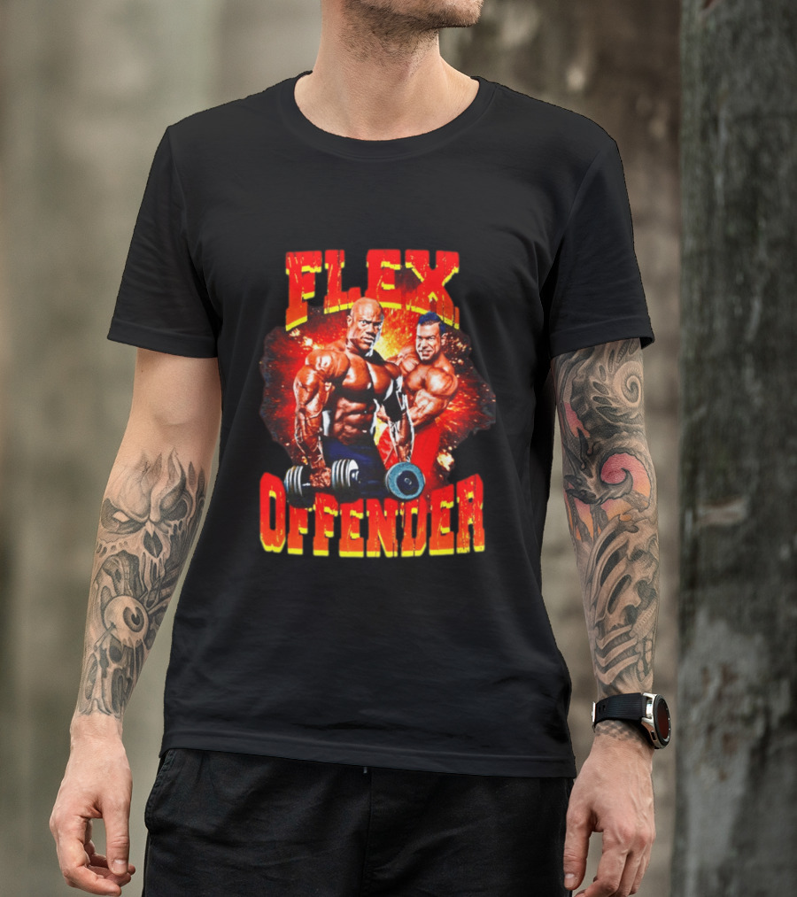 Flex Offender Bodybuilders With Dumbbells Explosion T-Shirt