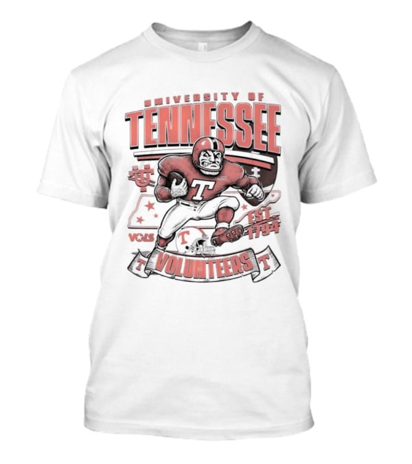 University Of Tennessee Volunteers Football Est 1794 Player T-Shirt