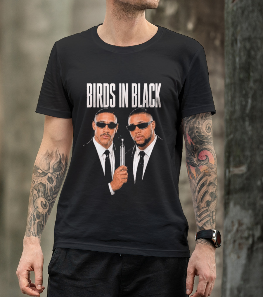 Birds In Black Jalen Hurts Saquon Barkley Agents T-Shirt