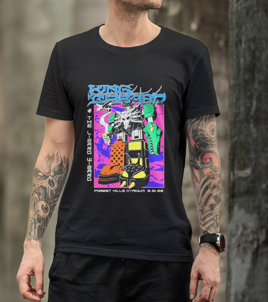 King Gizzard And The Lizard Wizard Forest Hills NY Night 2 August 21 2026 Stadium Show T-Shirt