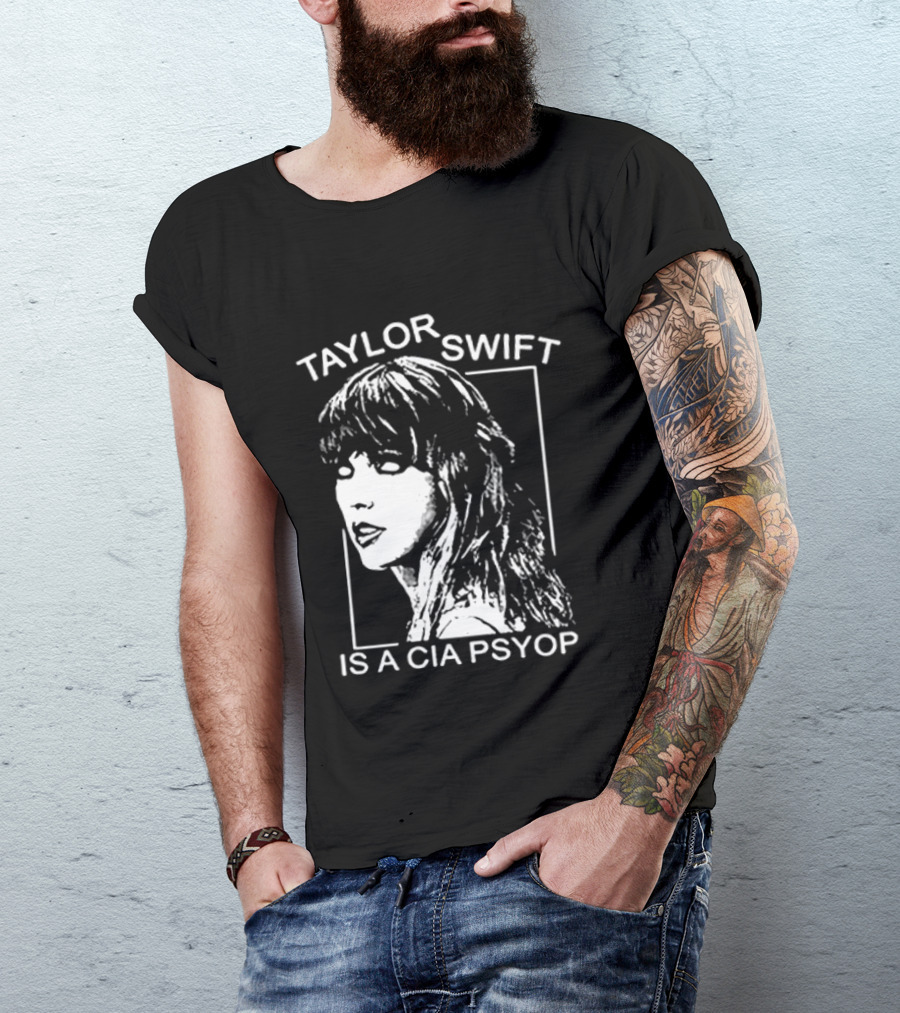 Kirk Hammett Wearing Taylor Swift Is A CIA Psyop T-Shirt