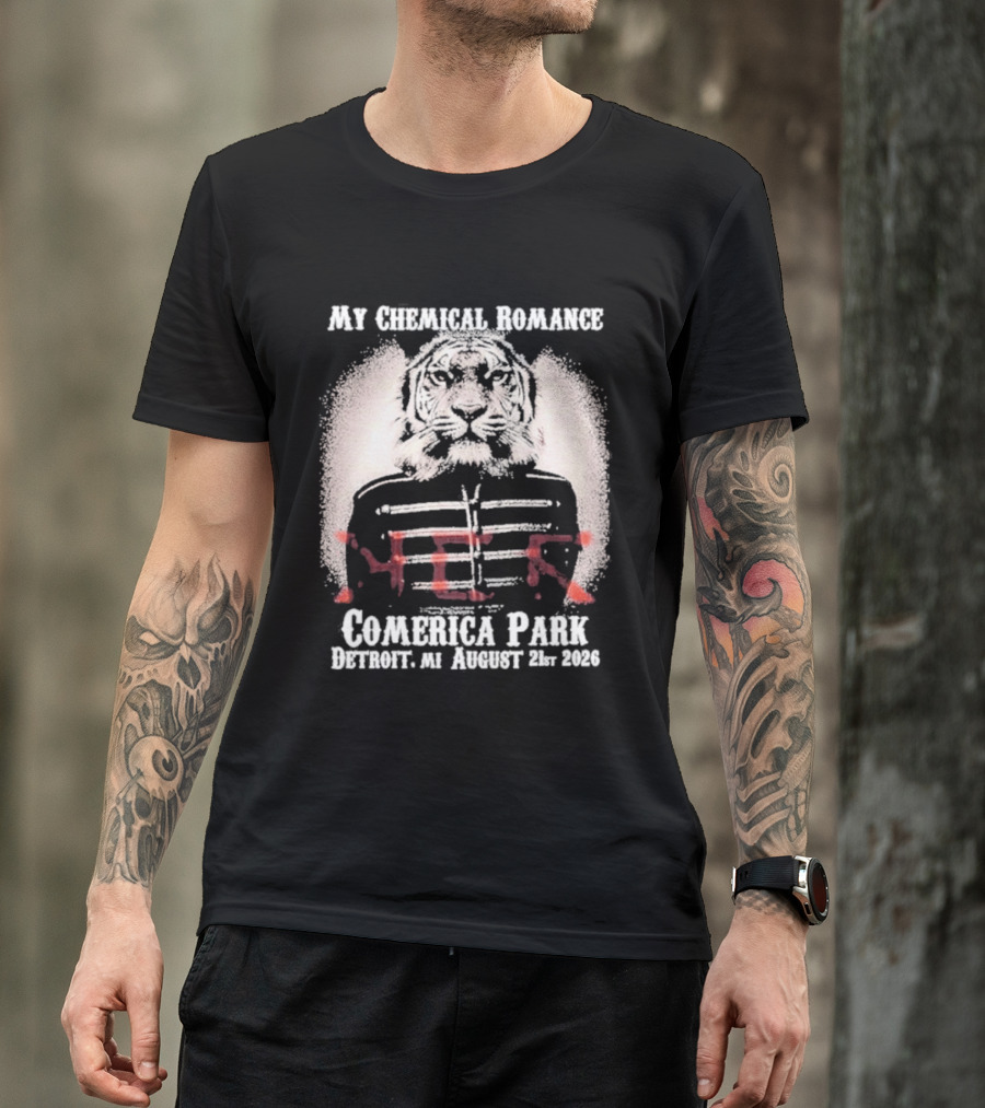 My Chemical Romance MCR Comerica Park Detroit MI August 21 2026 T-Shirt