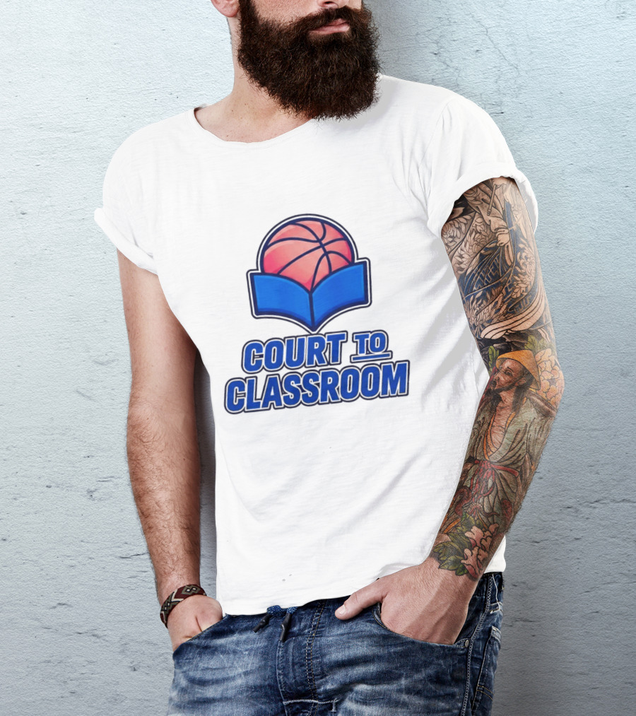 Morez Johnson Jr Court To Classroom Basketball And Education T-Shirt