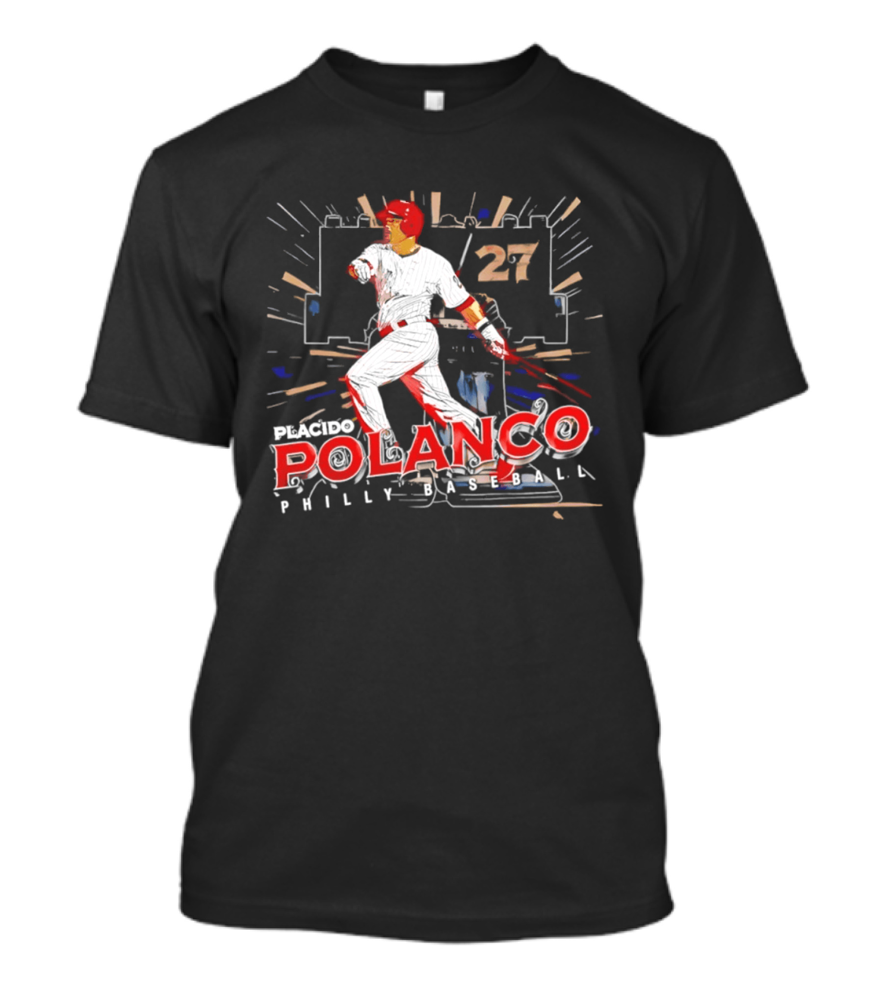 Placido Polanco 27 Philadelphia Phillies Baseball Player T-Shirt