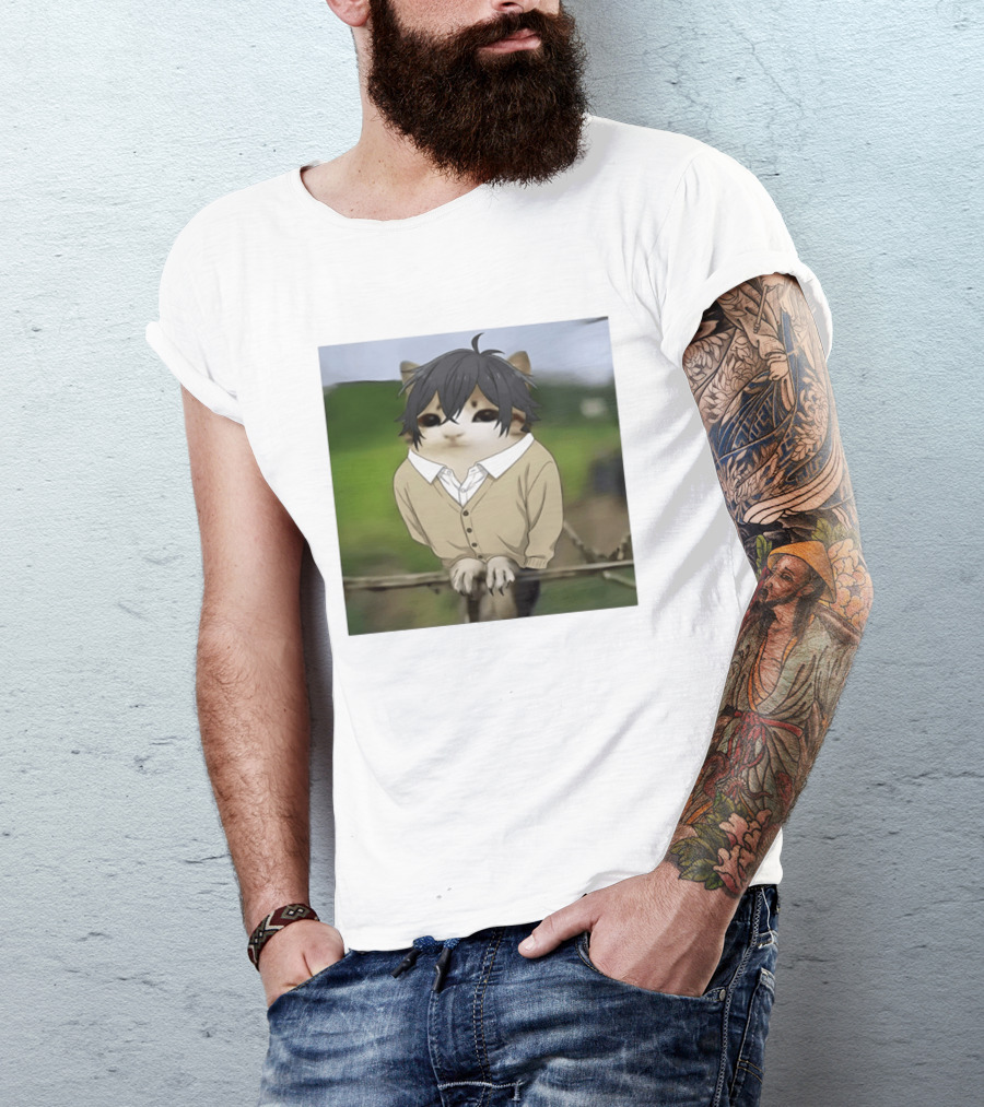 Horimeowls Miyamura Cat Owl Meme Anime Hybrid T-Shirt