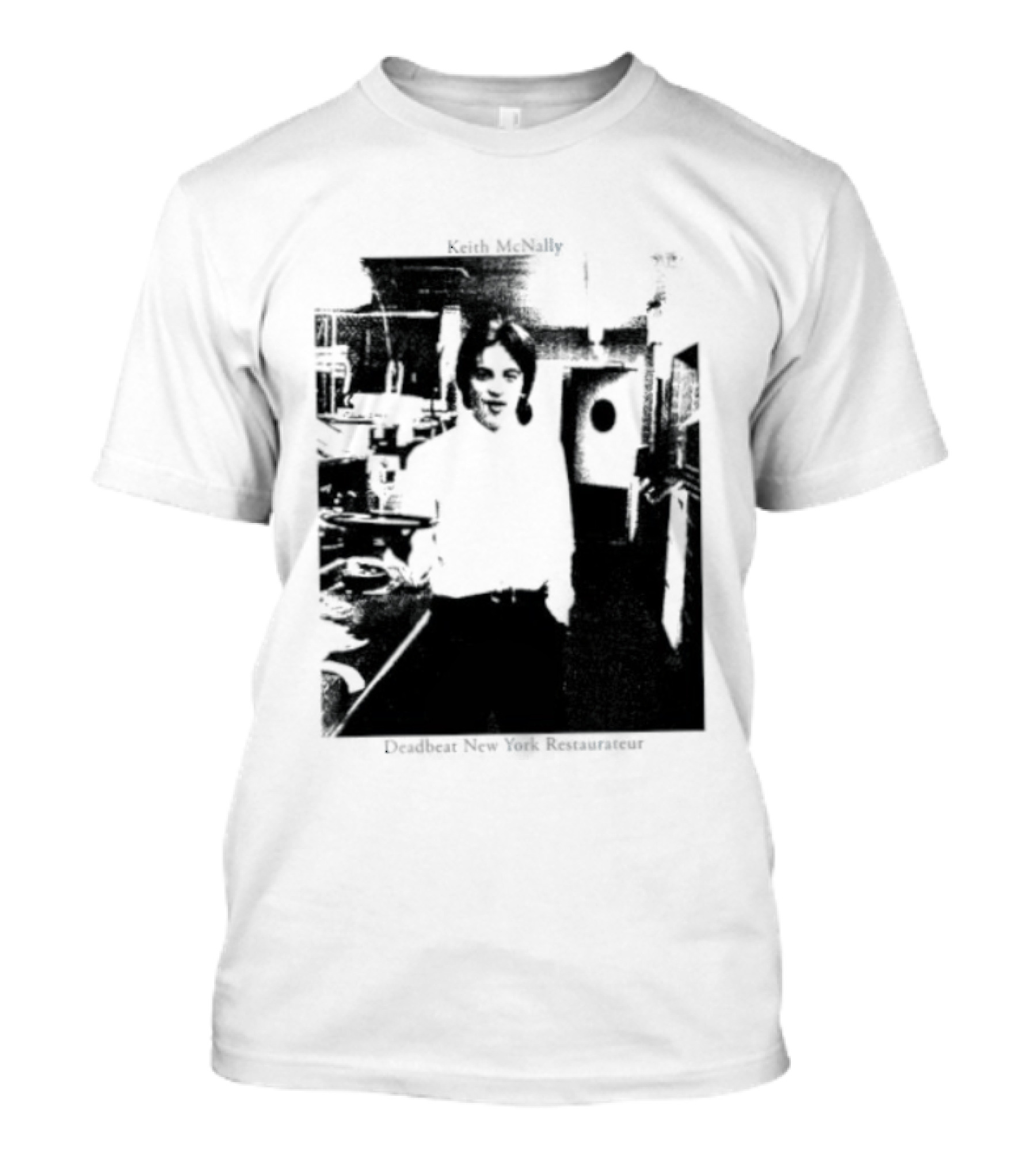 Keith McNally Dead Beat New York Restaurateur Black And White T-Shirt