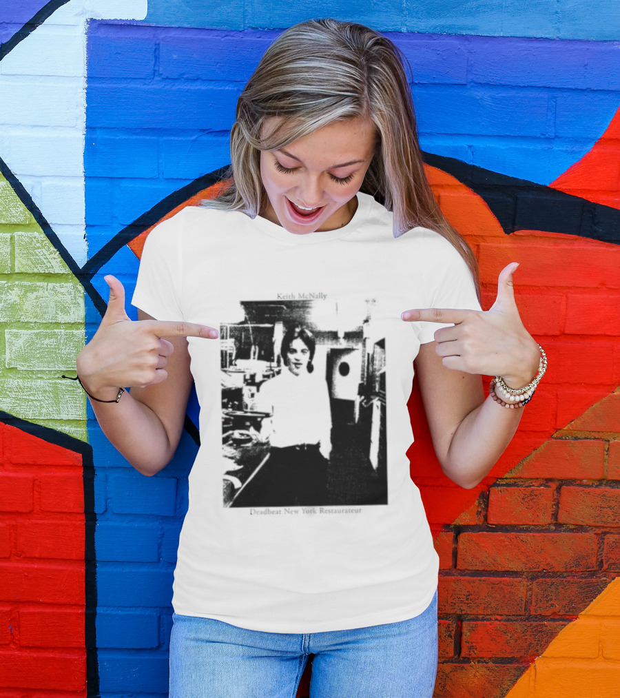 Keith McNally Dead Beat New York Restaurateur Black And White T-Shirt