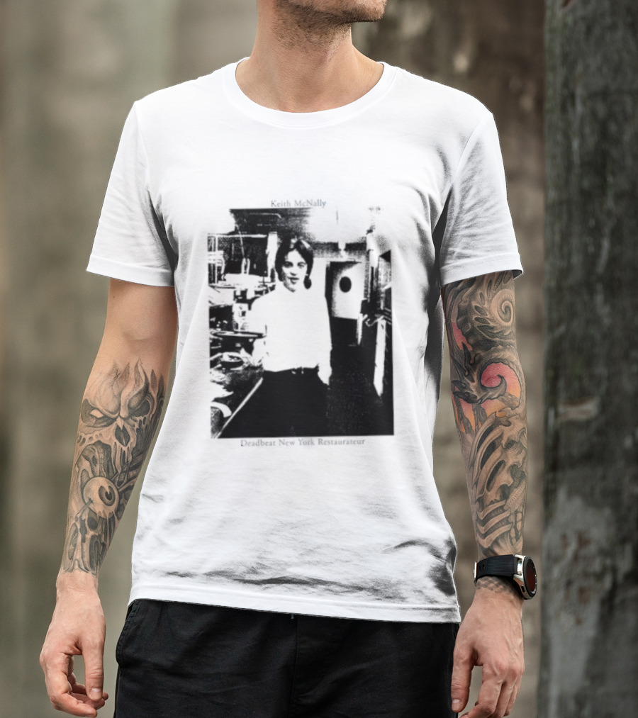 Keith McNally Dead Beat New York Restaurateur Black And White T-Shirt