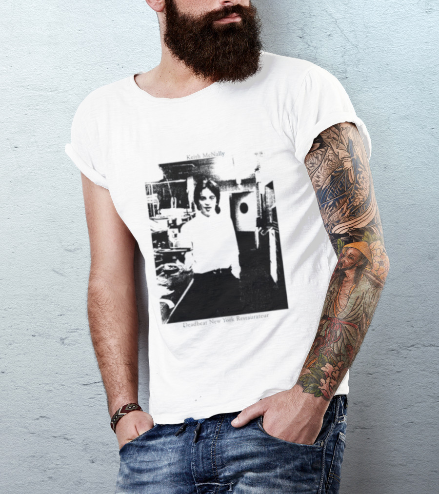 Keith McNally Dead Beat New York Restaurateur Black And White T-Shirt