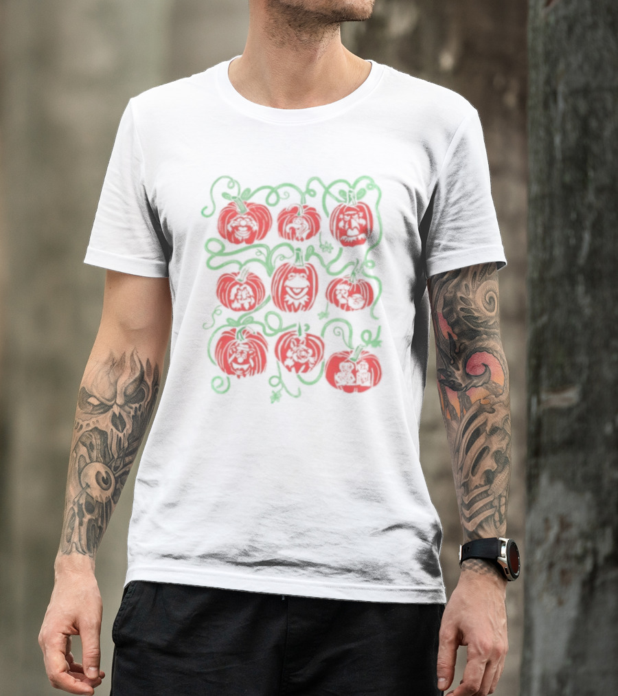 Puppet Pumpkins Muppets Halloween Collage T-Shirt