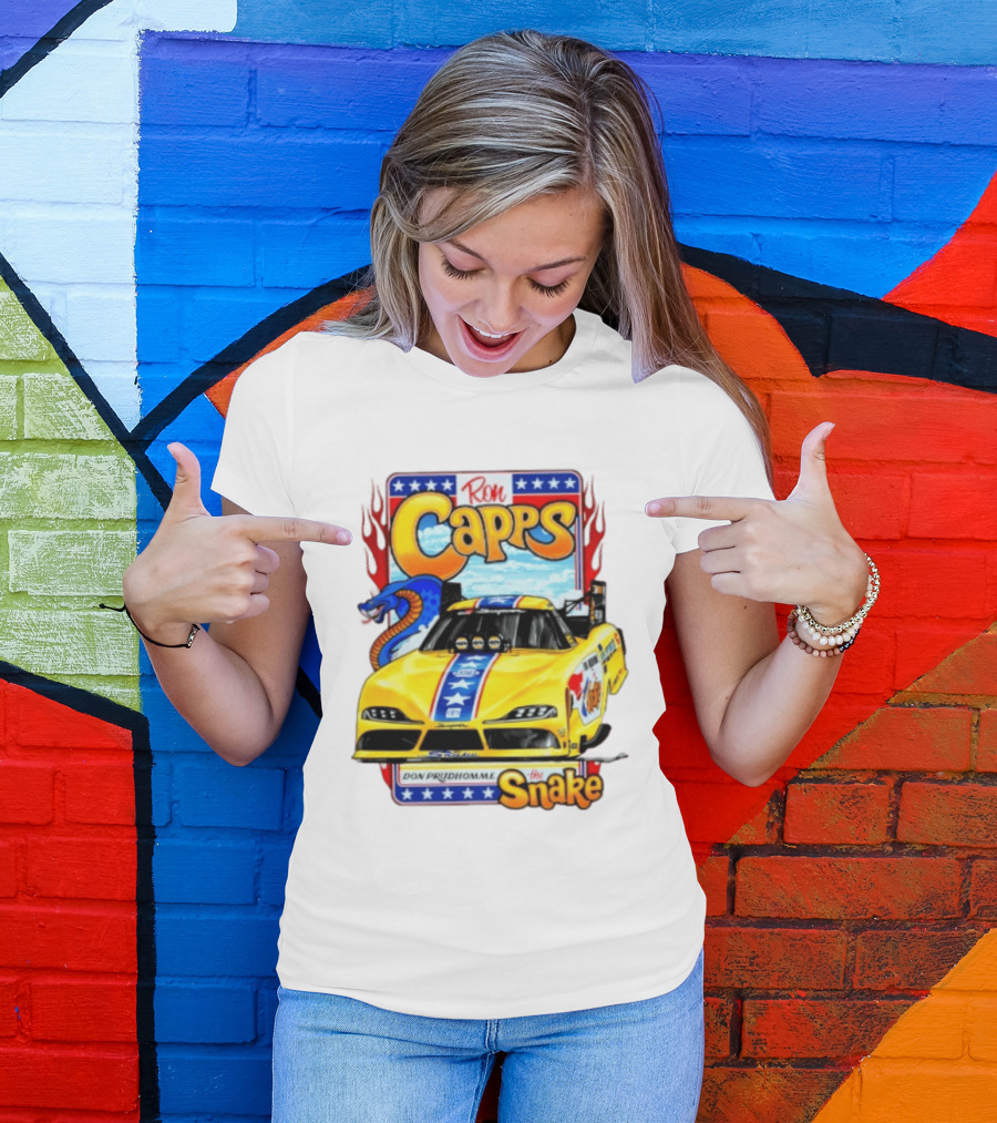 Ron Capps Don Prudhomme The Snake Toyota GR Supra Racing Car T-Shirt