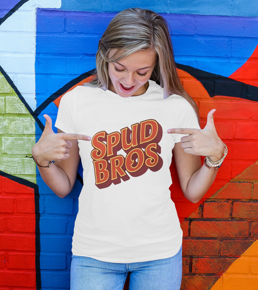 Spud Bros Joe Tessitore Playful Retro Font T-Shirt