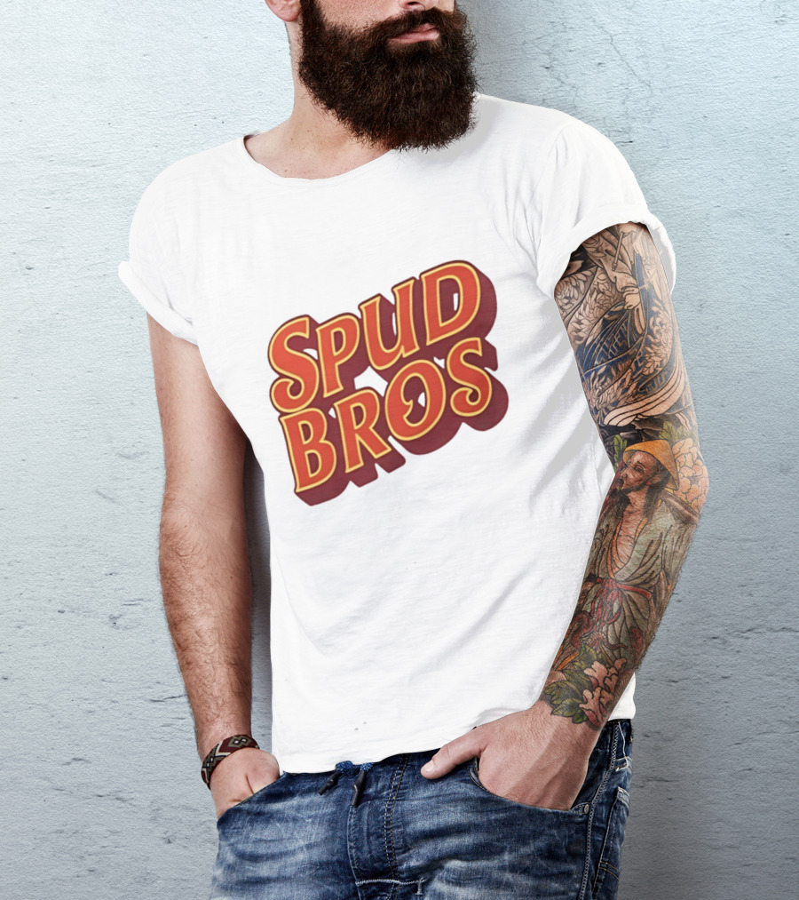 Spud Bros Joe Tessitore Playful Retro Font T-Shirt