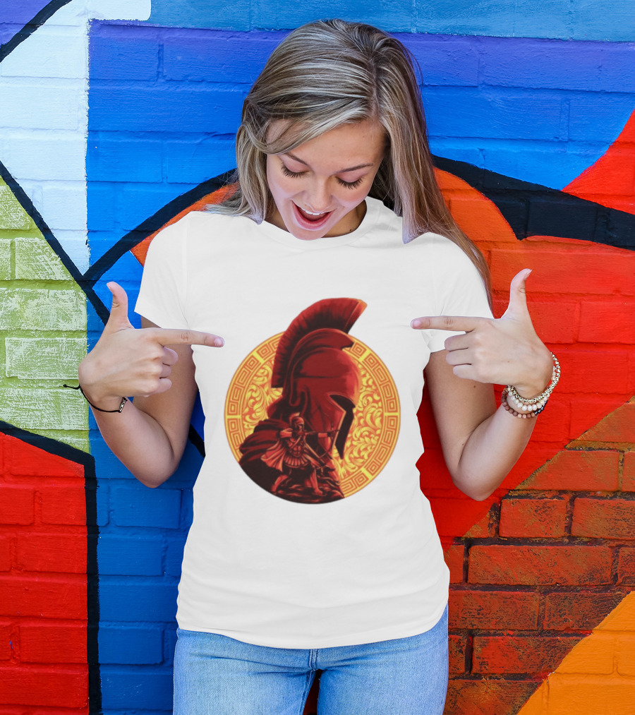 The Odyssey Spartan Warrior Archer Greek Helmet Mythology Heroic T-Shirt