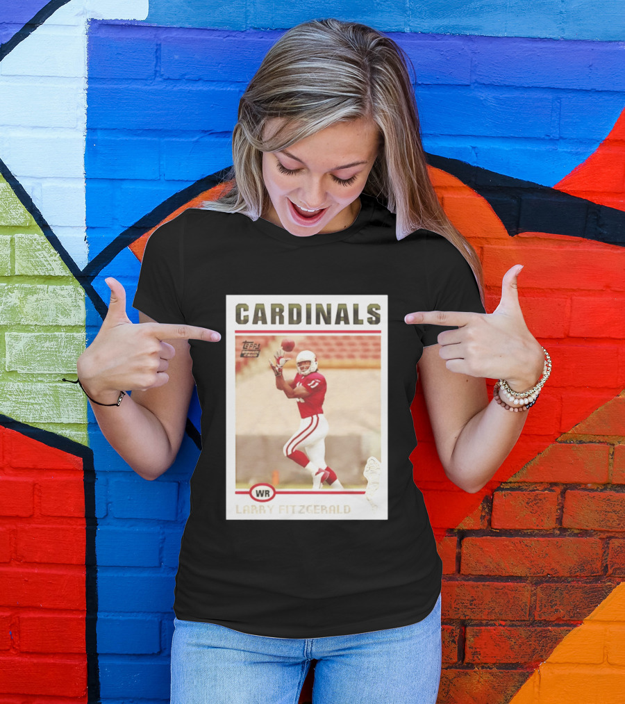 CARDINALS Larry Fitzgerald WR Topps Rookie Card T-Shirt