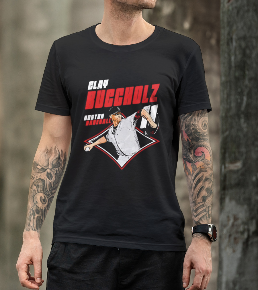 Clay Buccholz 11 Boston Red Sox Pitching Legend T-Shirt