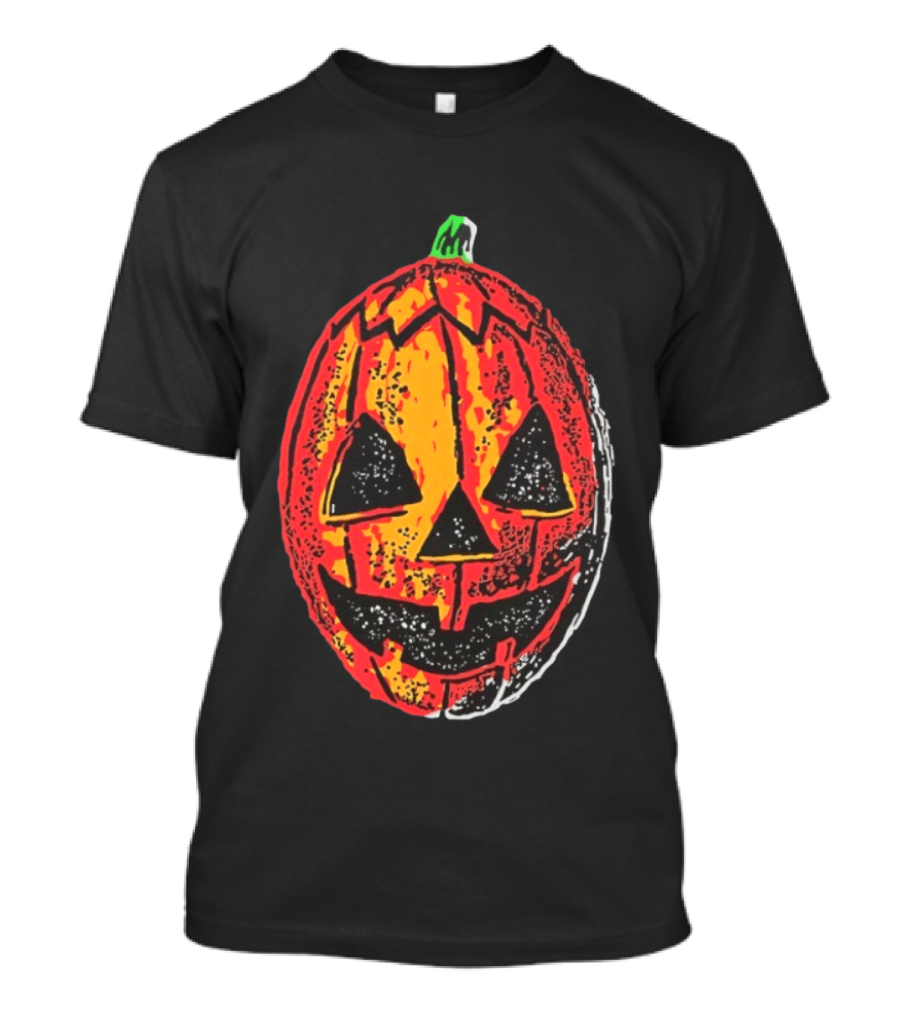 Halloween Trio Pumpkin Jack O' Lantern Black And Orange T-Shirt