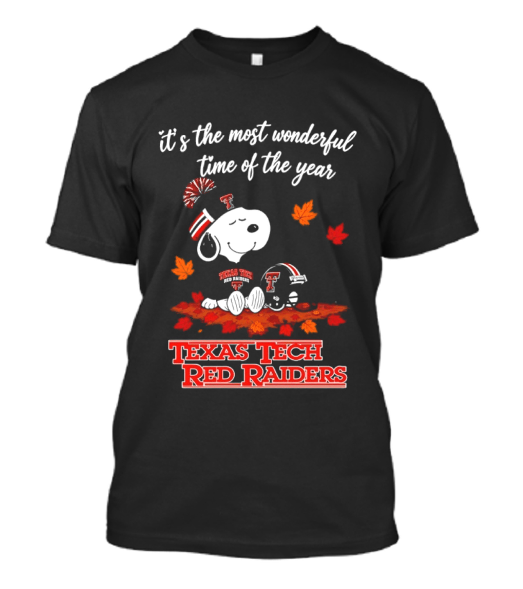 It's The Most Wonderful Time Of The Year Snoopy Texas Tech Red Raiders 2026 Halloween T-Shirt