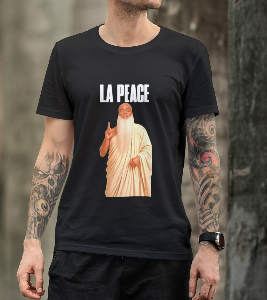 Kai Cenat La Peace Meme Togalike Robe And Beard T-Shirt