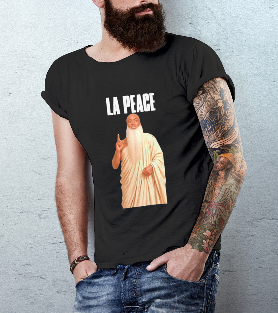 Kai Cenat La Peace Meme Togalike Robe And Beard T-Shirt