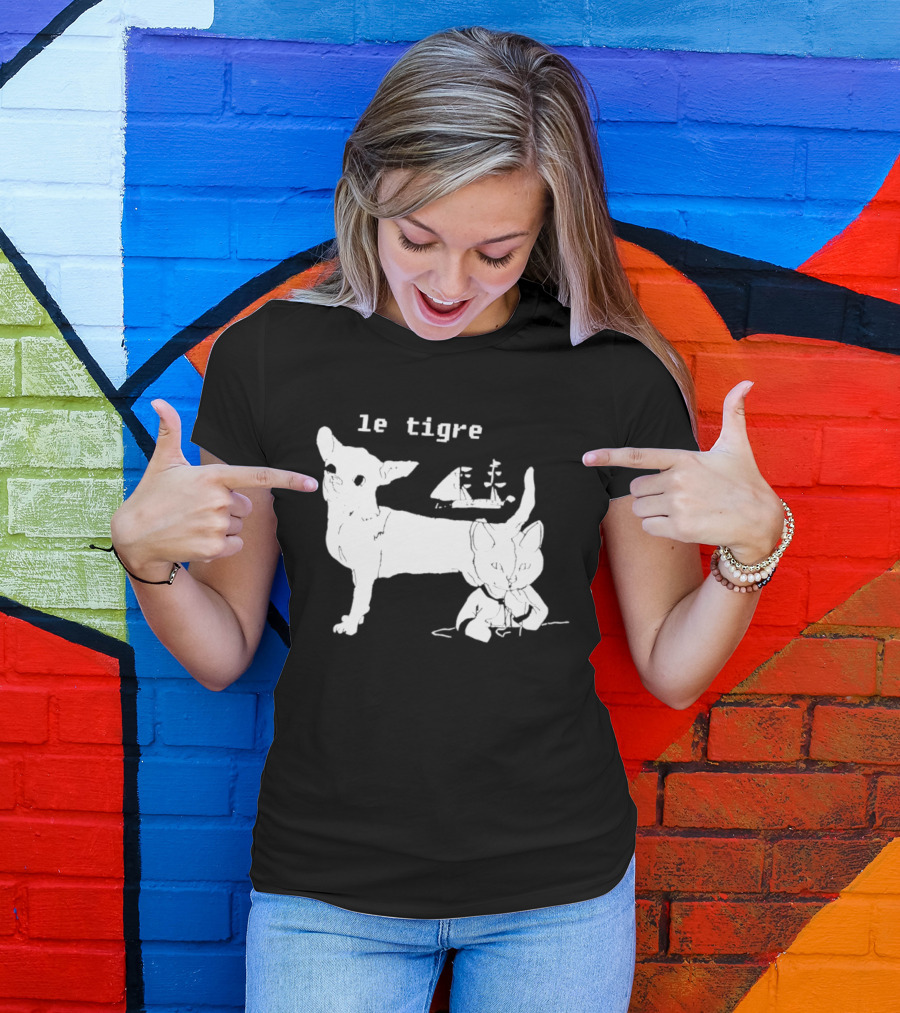 Le Tigre Chihuahua Cat Ship Kathleen Hanna T-Shirt
