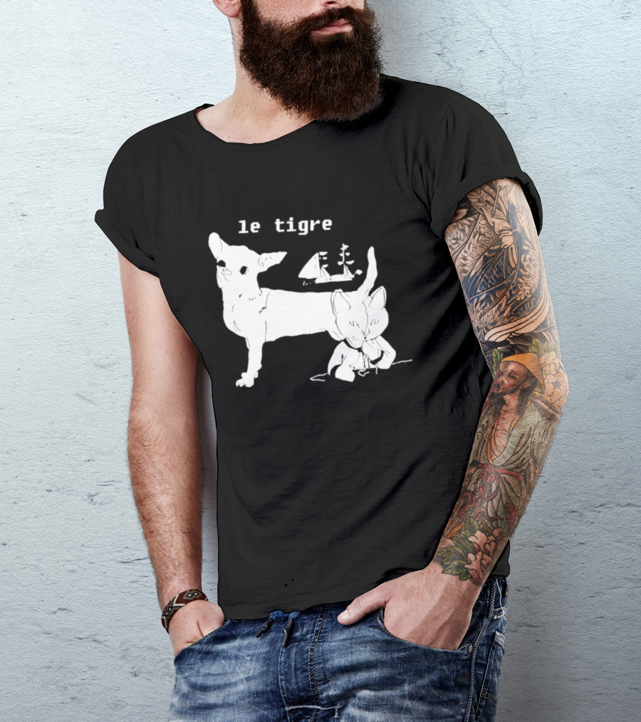 Le Tigre Chihuahua Cat Ship Kathleen Hanna T-Shirt