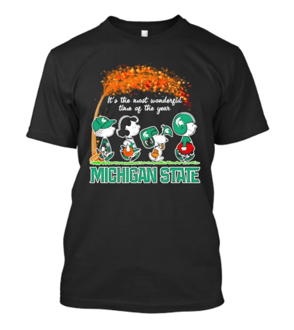 Michigan State Peanuts It's The Most Wonderful Time Of The Year Halloween 2026 T-Shirt
