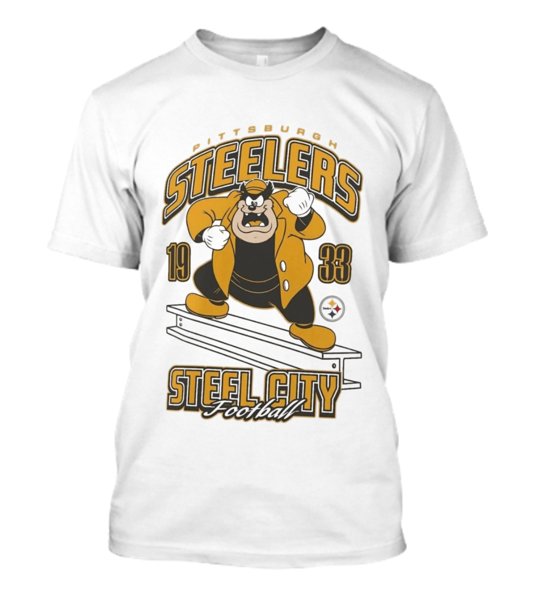 1933 Pittsburgh Steelers Steel City Football T-Shirt