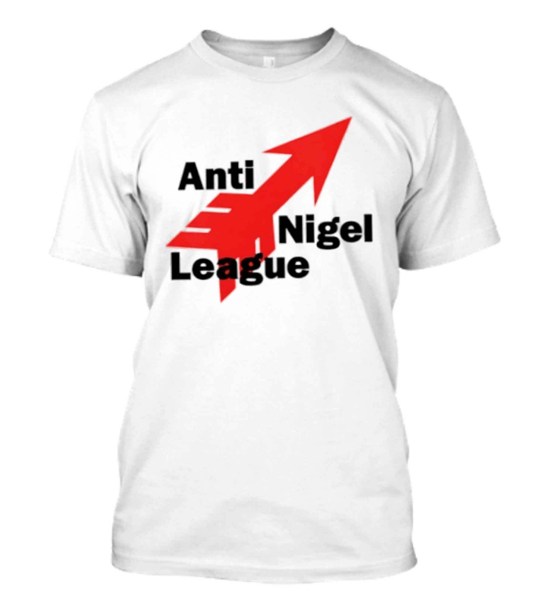 Anti Nigel League Arrow Text Gildan T-Shirt