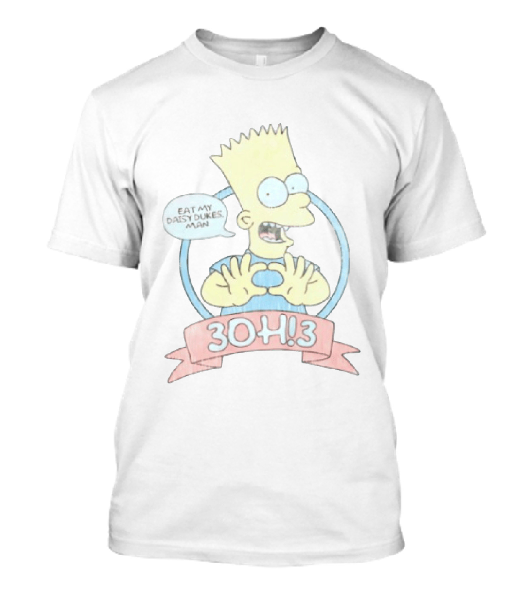 Bart Simpson Eat My Daisy Dukes Man 3OH!3 Collaboration T-Shirt