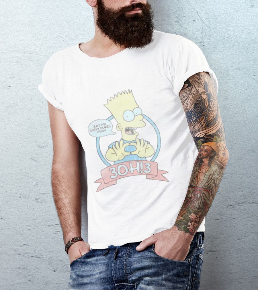 Bart Simpson Eat My Daisy Dukes Man 3OH!3 Collaboration T-Shirt