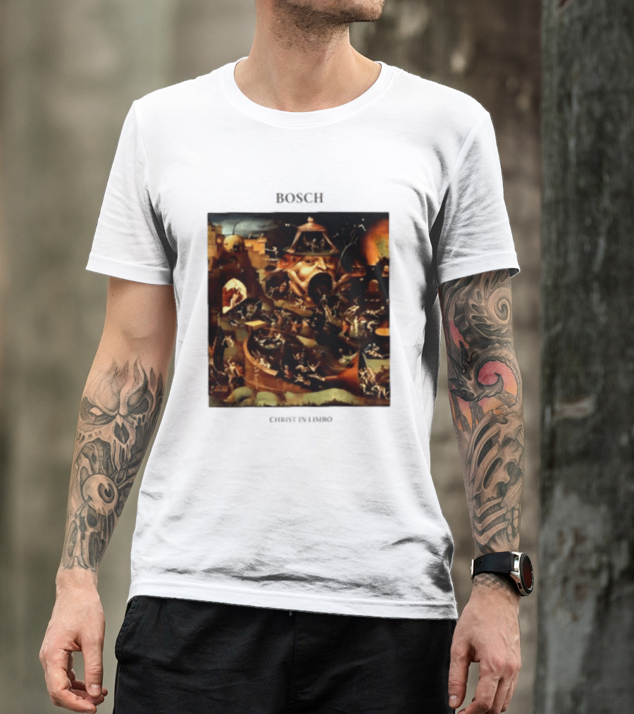 Hieronymus Bosch Christ In Limbo Medieval Painting Print T-Shirt