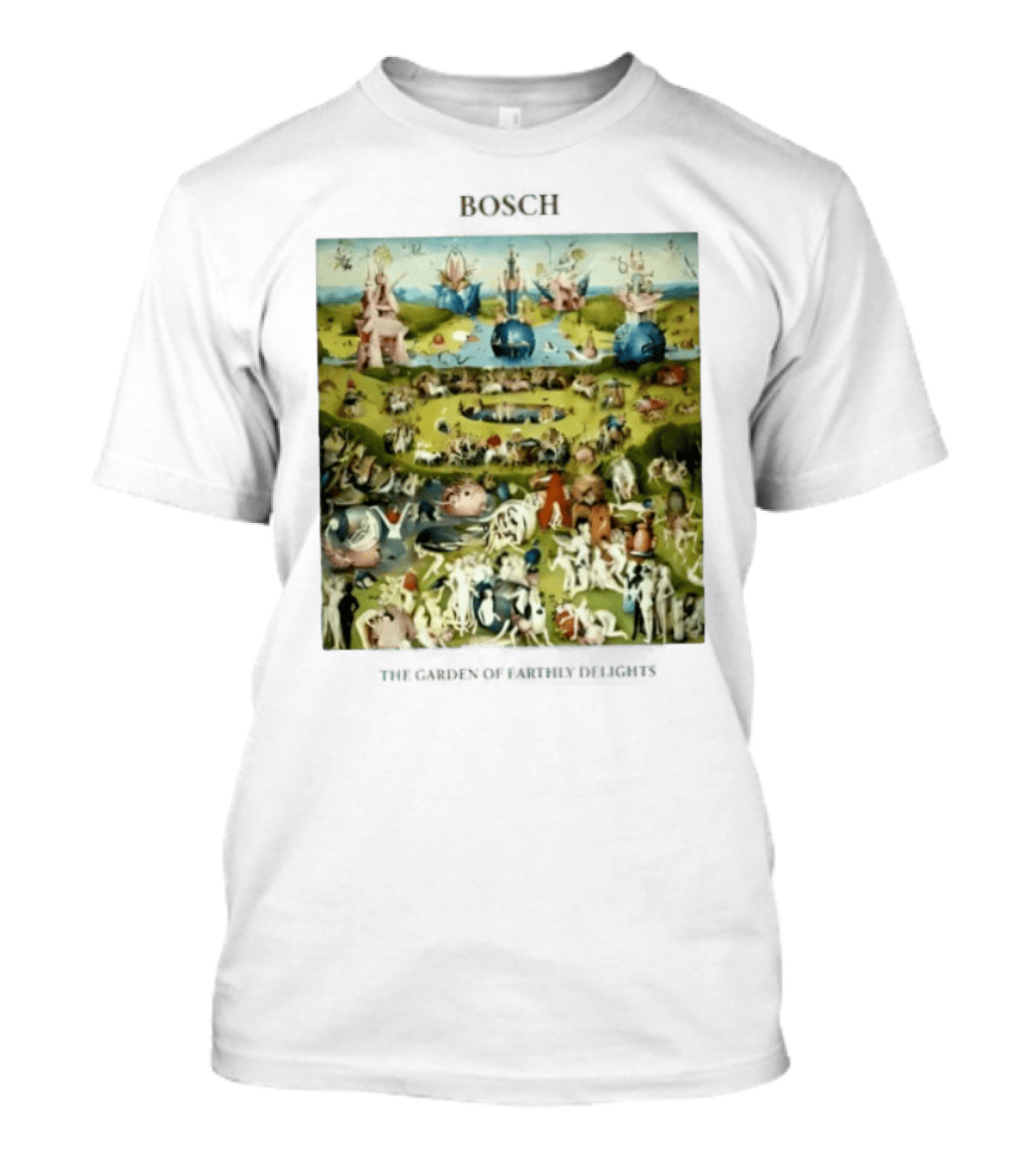 Bosch The Garden Of Earthly Delights Painting T-Shirt