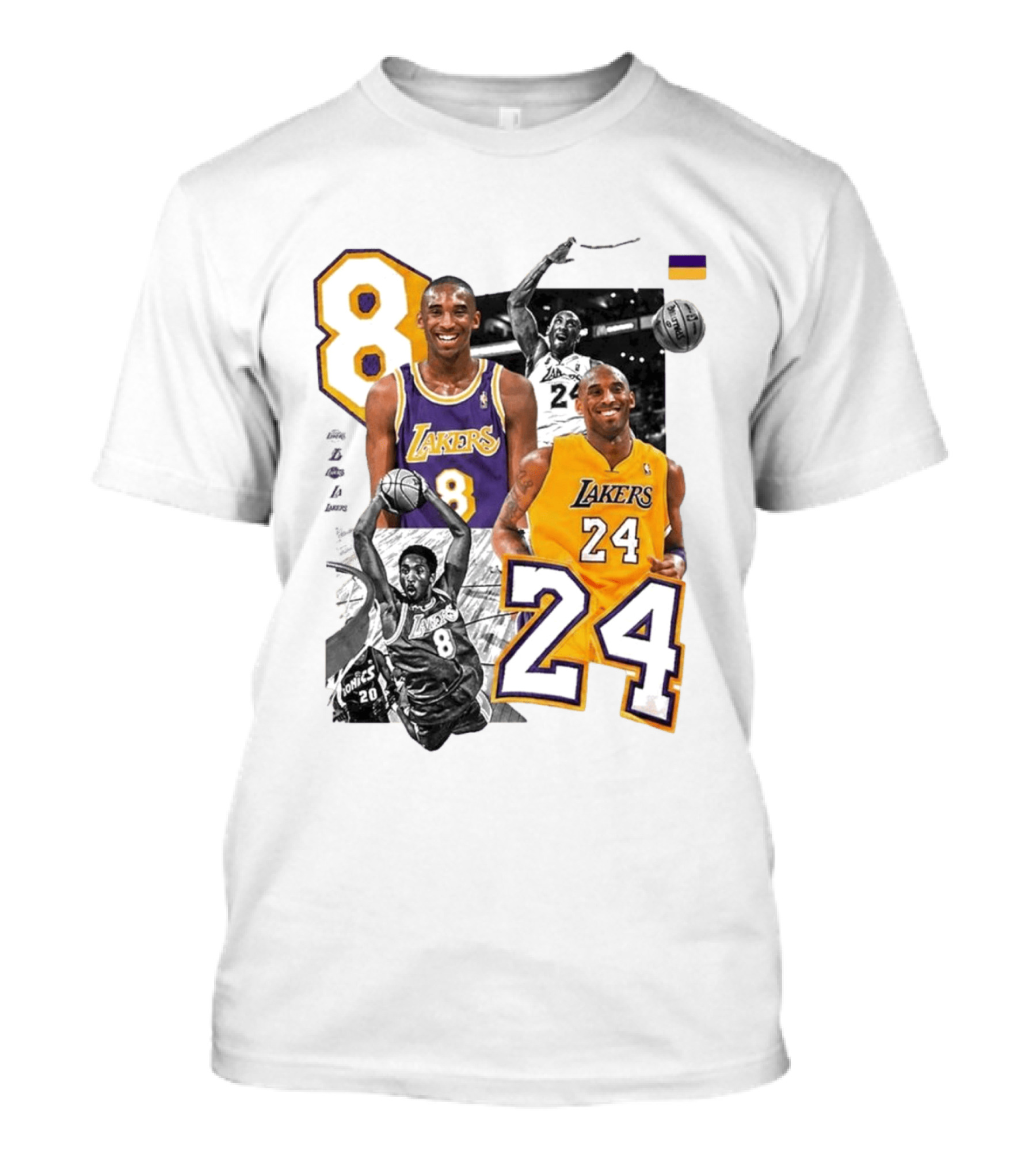 Kobe Bryant Los Angeles Lakers 8 24 Mamba Day T-Shirt
