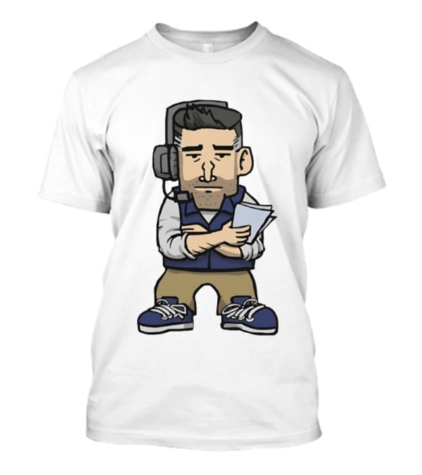 New England Patriots Mini Vrabel Mike Vrabel Football Coach Caricature T-Shirt