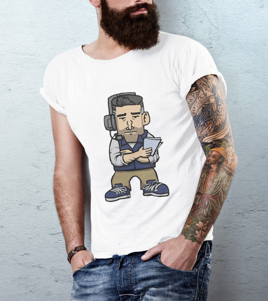 New England Patriots Mini Vrabel Mike Vrabel Football Coach Caricature T-Shirt