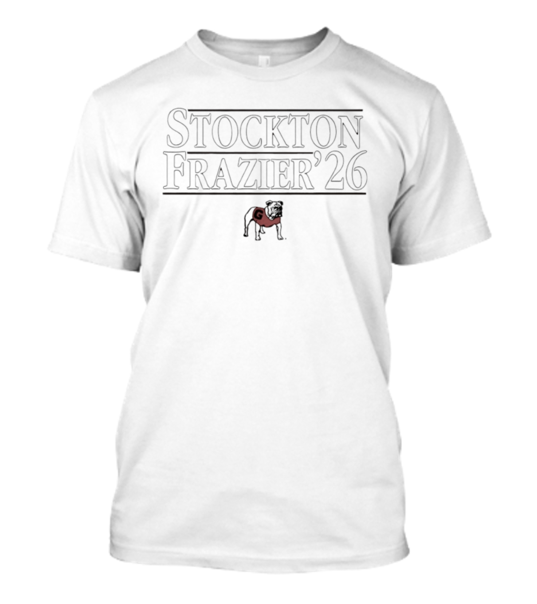 Stockton Frazier '26 Georgia Bulldogs Football T-Shirt