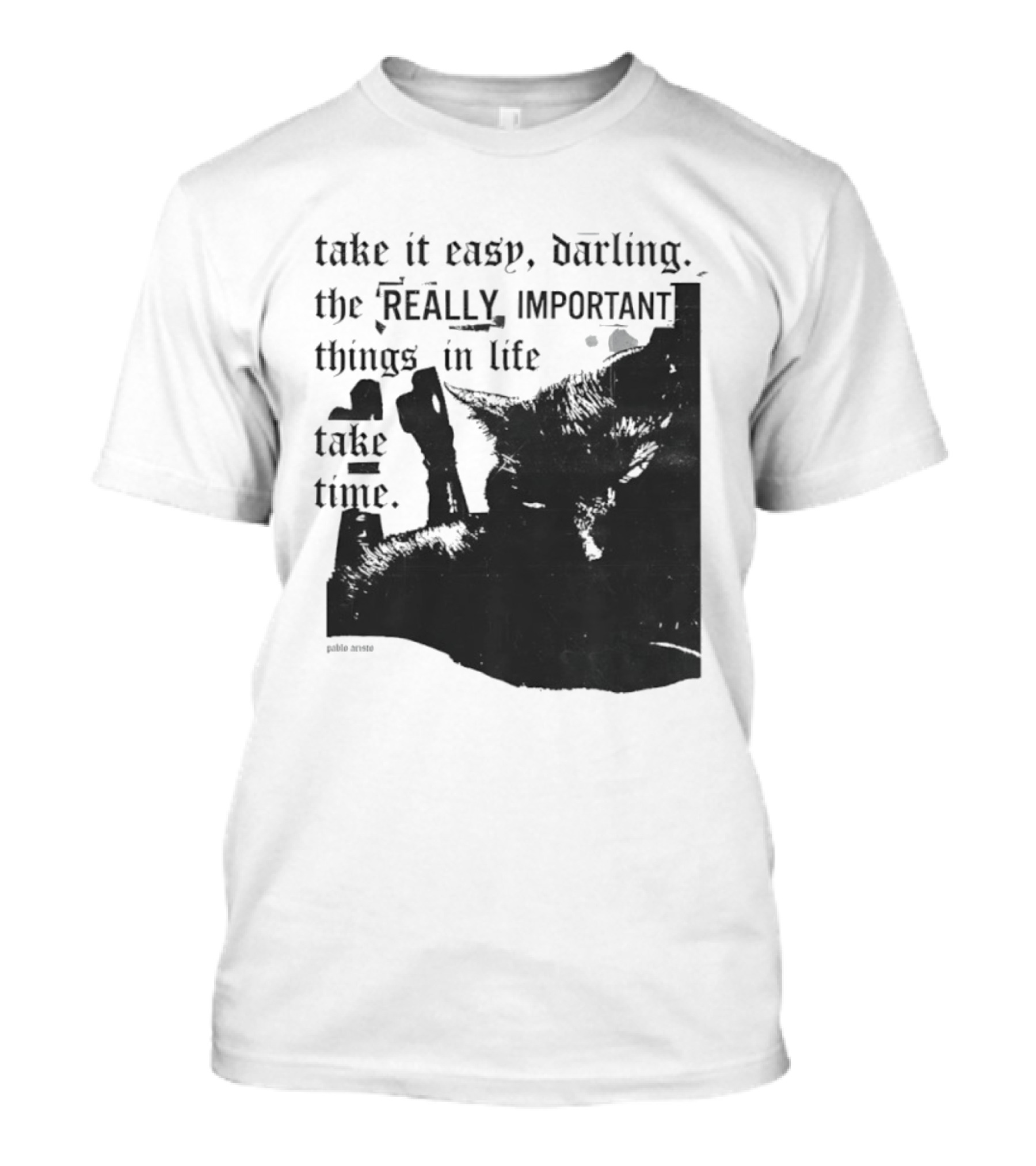 Take It Easy Darling The Really Important Things In Life Take Time T-Shirt