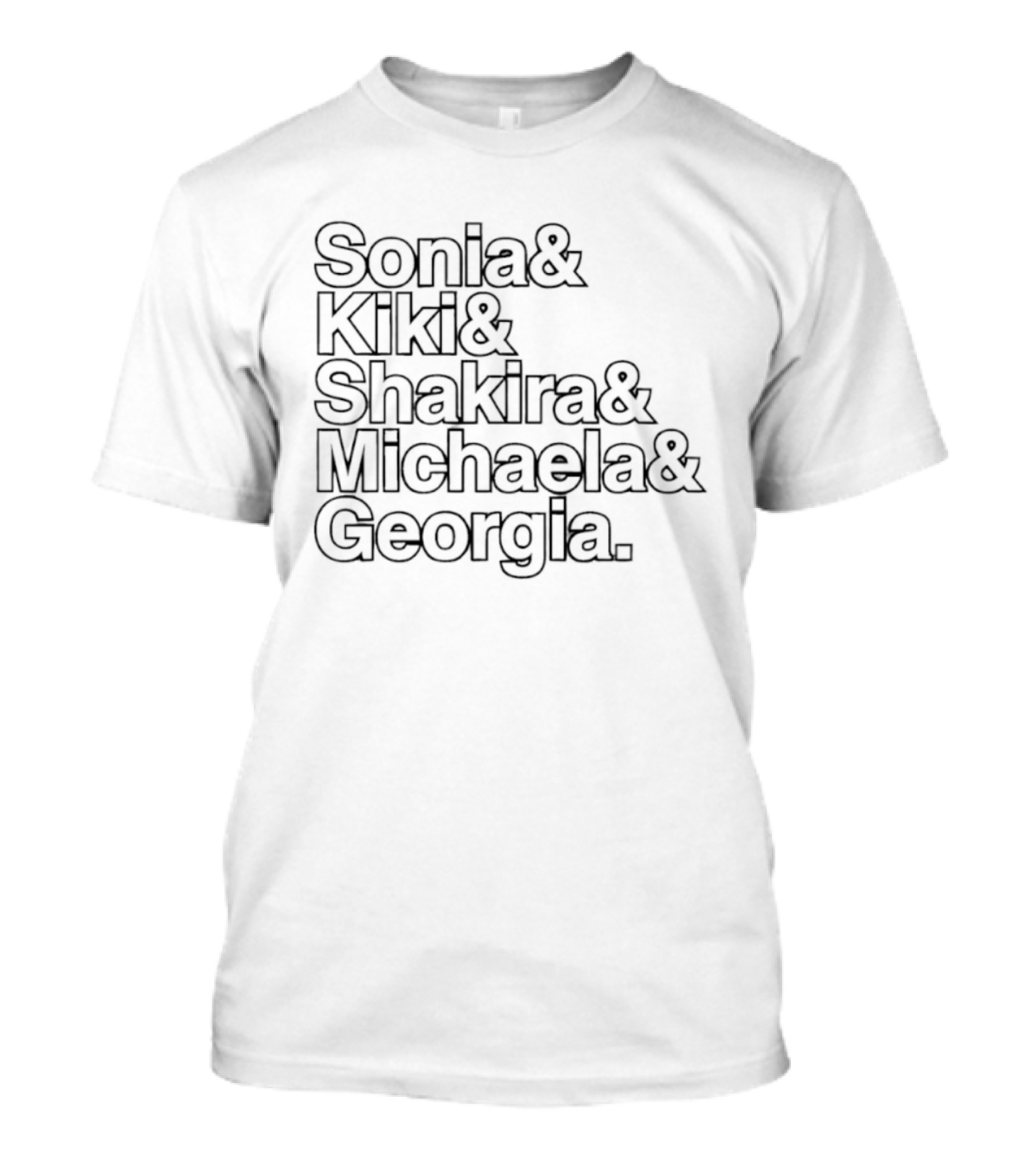 Washington Mystics 2026 WNBA Sonia Kiki Shakira Michaela Georgia T-Shirt
