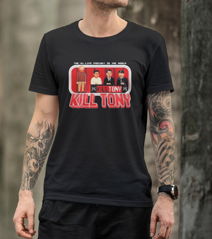 Kill Tony Podcast 8 Bit Pixel Art Comedy Panel T-Shirt