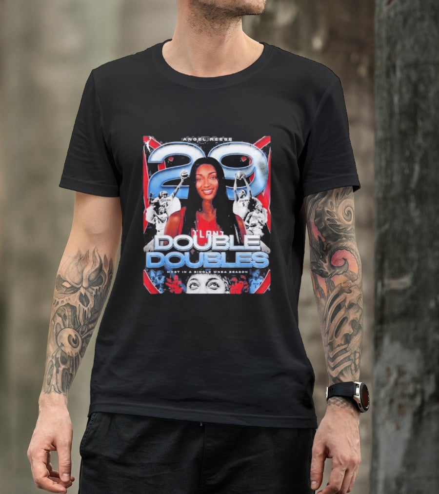 Angel Reese 29 Atlanta Dream Double Doubles Most In A Single WNBA Season T-Shirt