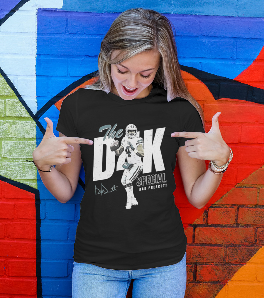 The D4k Special Dak Prescott Dallas Cowboys Football Player T-Shirt