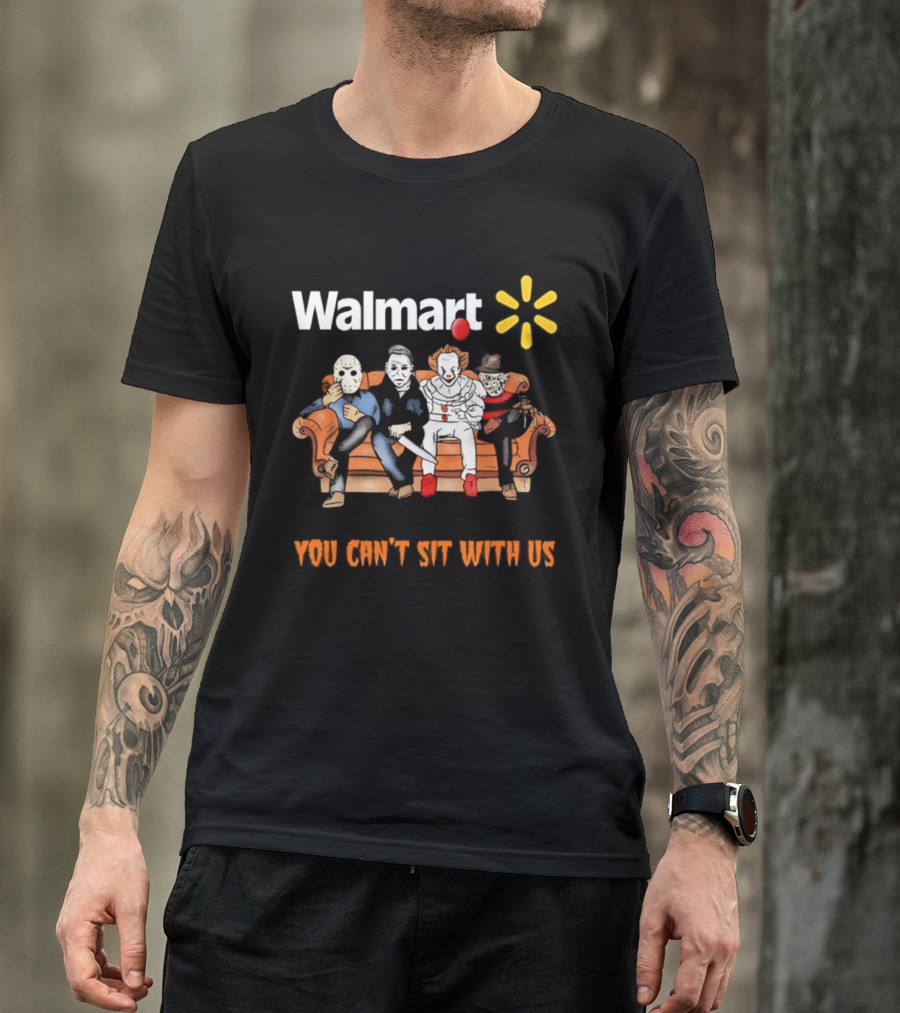 Walmart You Can't Sit With Us Halloween Horror Movie T-Shirt