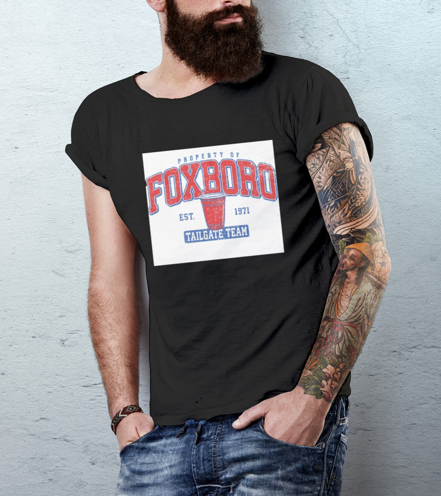 Property Of Foxboro Tailgate Team Est. 1971 Red Cup T-Shirt