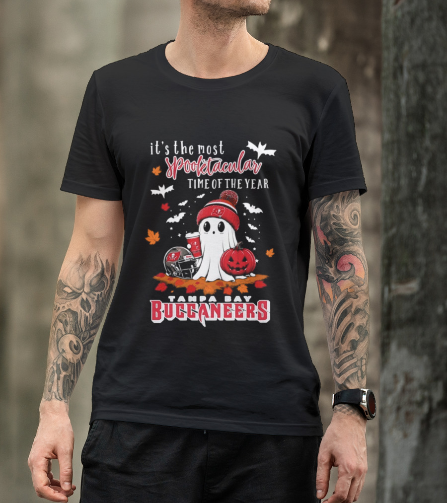 Tampa Bay Buccaneers Halloween Ghost 2026 Spooktacular Time Of The Year T-Shirt