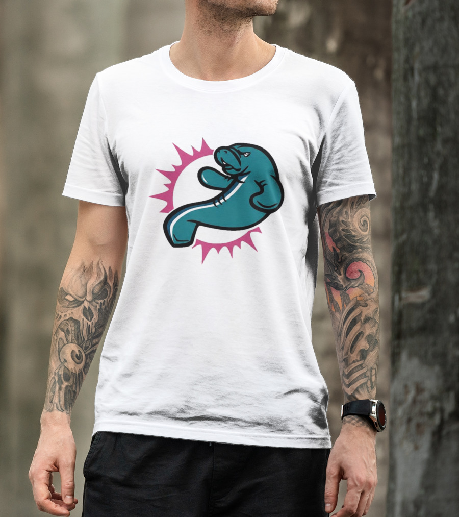 GTA VI Vice City Manatees Miami Dolphins Mashup T-Shirt