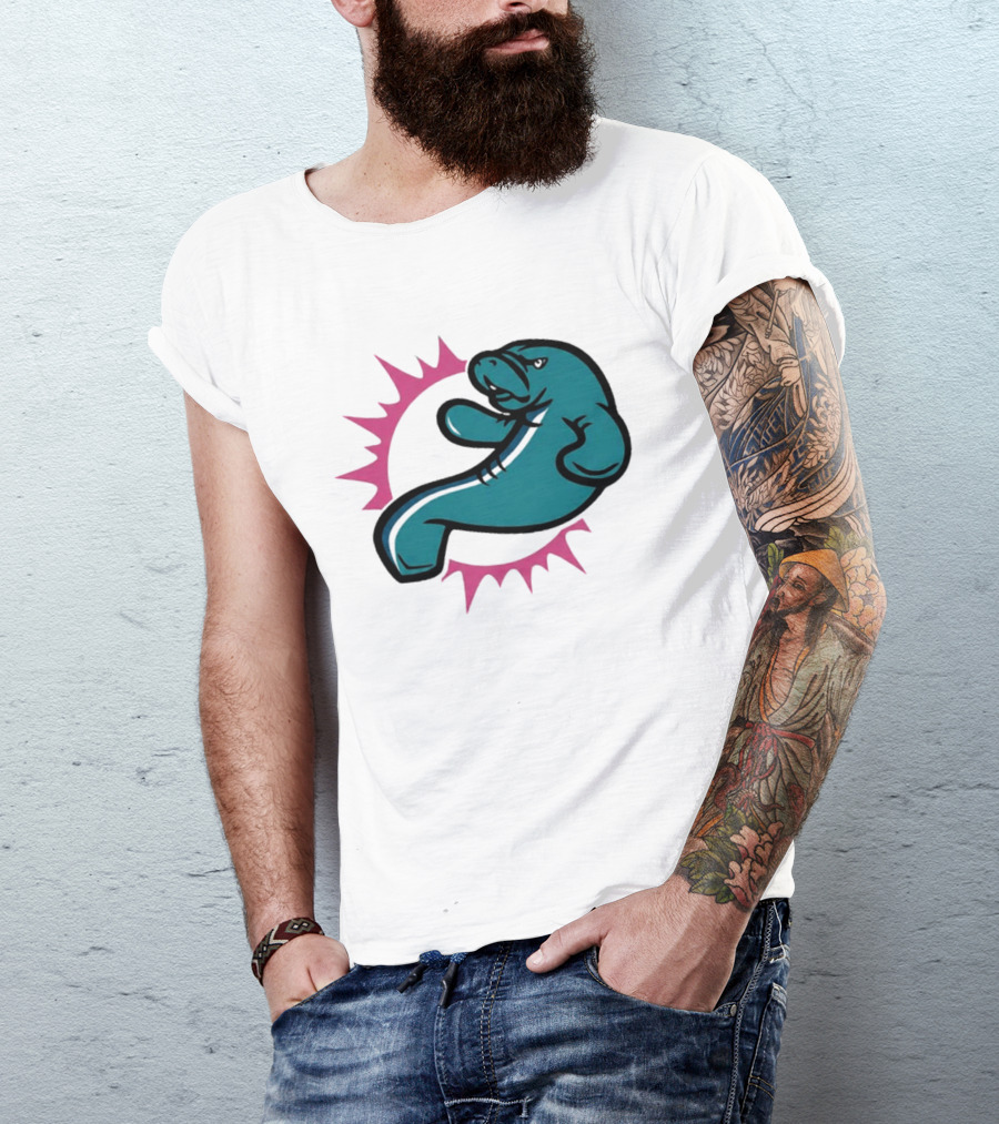 GTA VI Vice City Manatees Miami Dolphins Mashup T-Shirt
