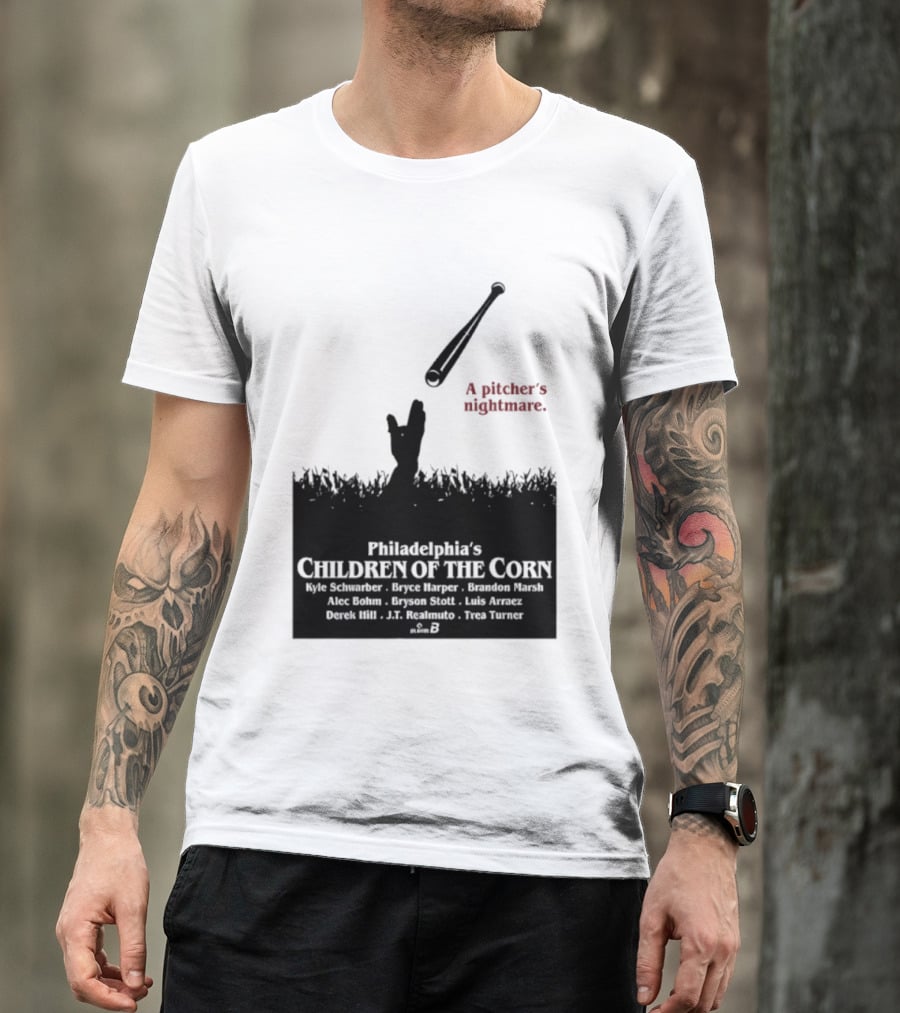 Philadelphia Phillies A Pitcher's Nightmare Children Of The Corn T-Shirt