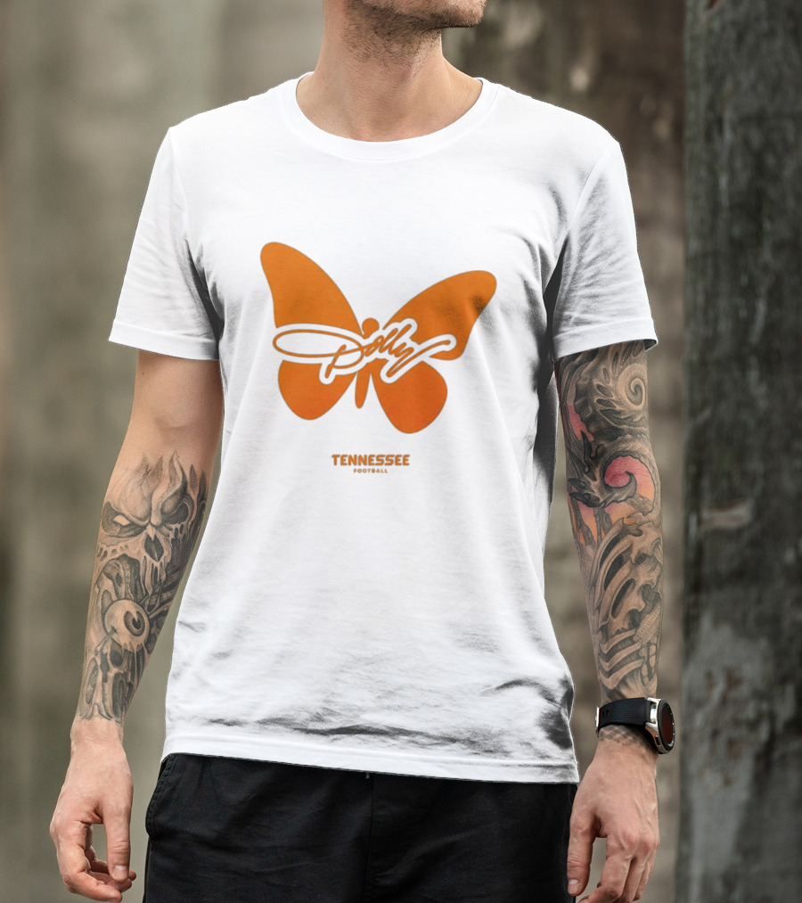 Tennessee Vols Dolly Butterfly Football T-Shirt