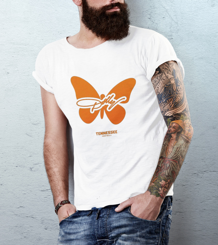 Tennessee Vols Dolly Butterfly Football T-Shirt